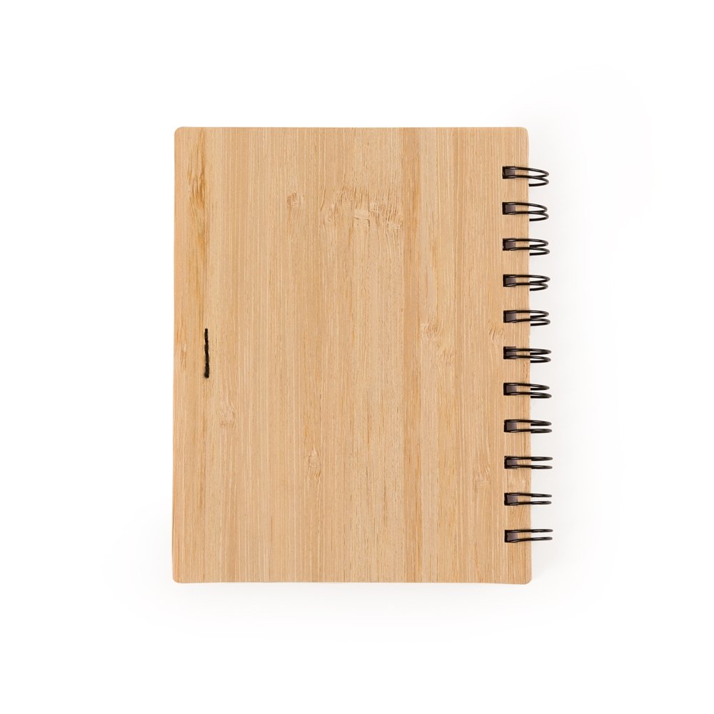 Bloco de Anotacoes Bambu com Caneta - Imagem 3