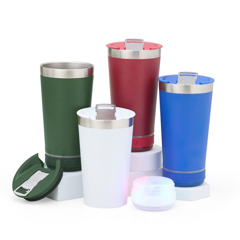 Copo Térmico 400ml com Caixa de Som