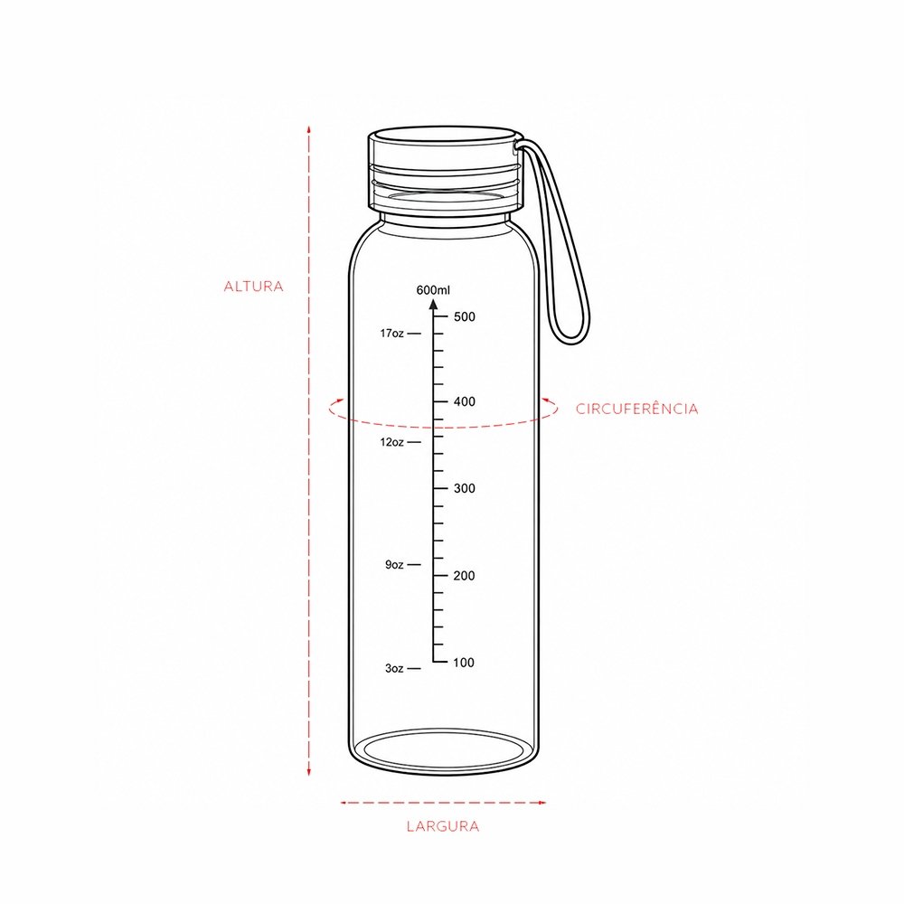 Garrafa Plástica 610ml - Imagem 4