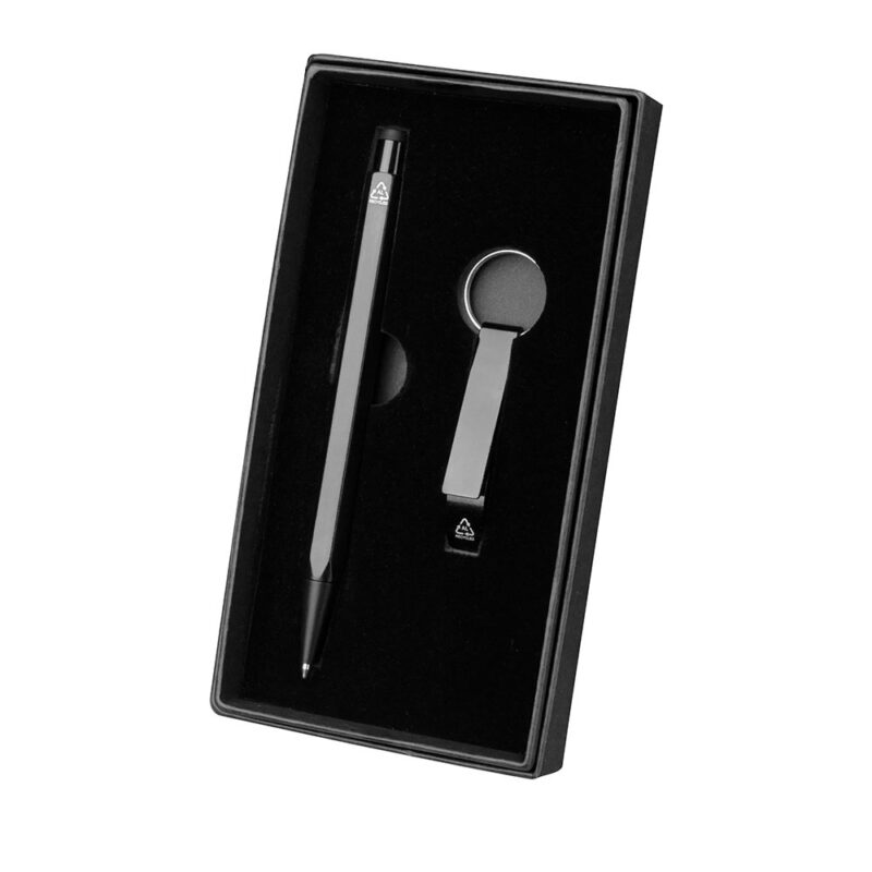 Kit Caneta Chaveiro Aluminio