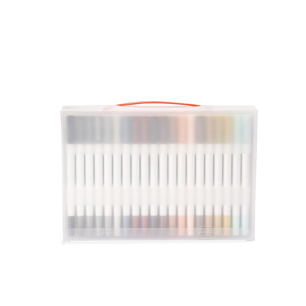 Kit Canetinhas Ponta Dupla 100 Cores - Imagem 4