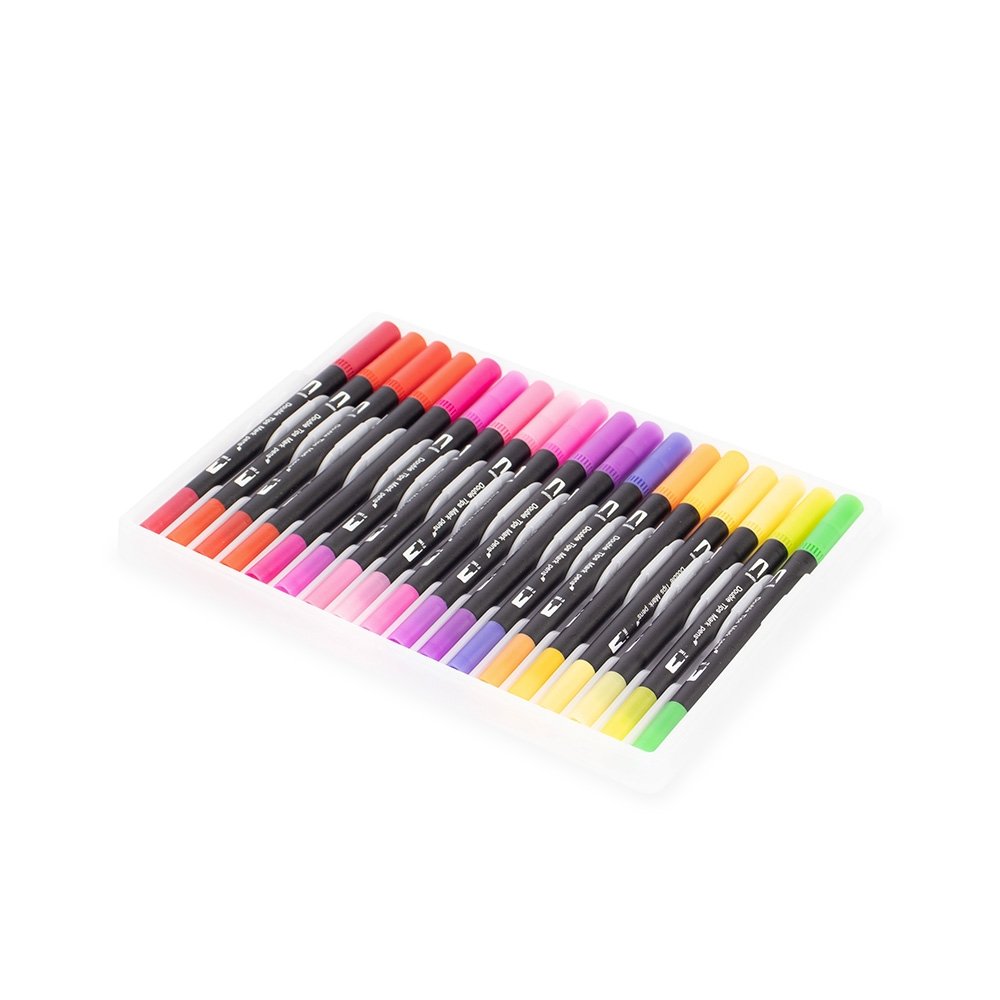 Kit Canetinhas Ponta Dupla 144 Cores - Imagem 3