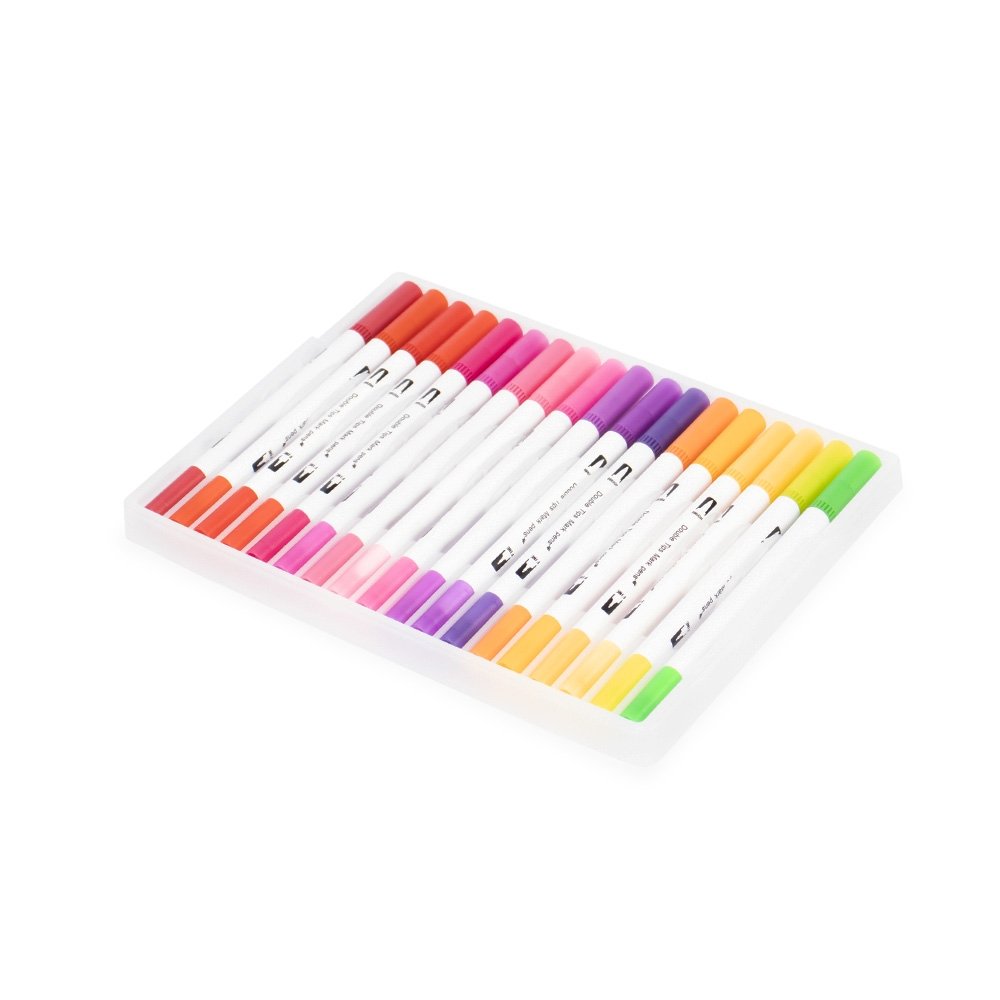 Kit Canetinhas Ponta Dupla 36 Cores - Imagem 3