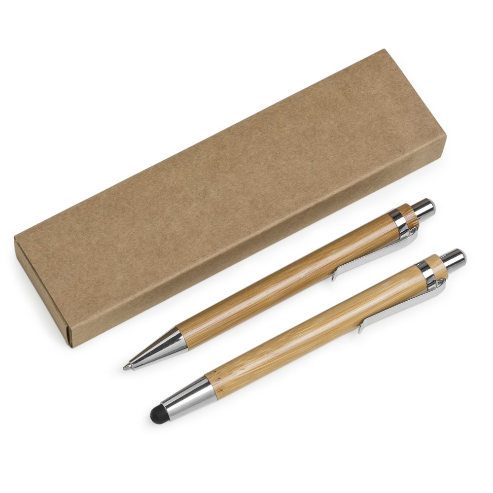 Kit Ecologico Caneta e Lapiseira Bambu - Imagem 2